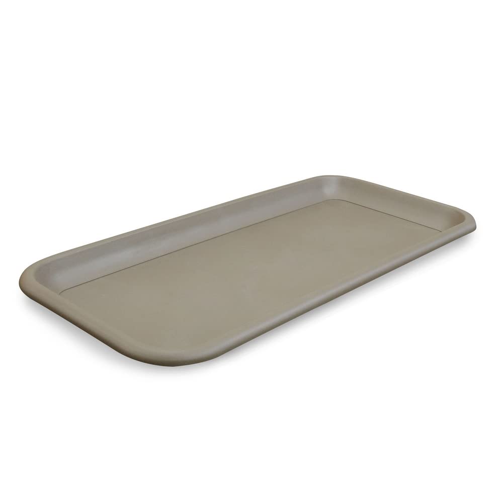 MePla Blumentrog - länglicher Blumentopf - wetterfestes Pflanzgefäß - UV-beständiger Blumenkübel - Pflanzentopf - Pflanzen-Trog - 50x25 cm (Innen: 45 x 21 cm) - Anthrazit