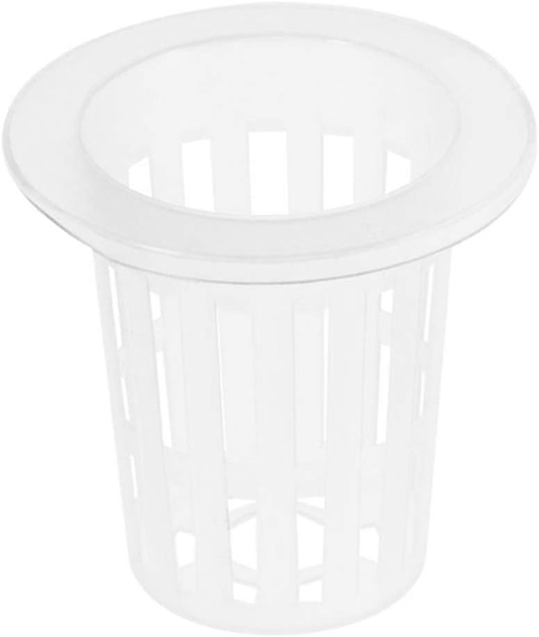 DOITOOL Hydroponic Topf : 100 Stücke Garten Net Pot Netztopf Tasse Töpfe Kunststoff Hydrokultur Net Topf Netztöpfe Eimer Korb Für Hydrokultur Liefert (Weiß 3 4X3 5X1 7 cm)